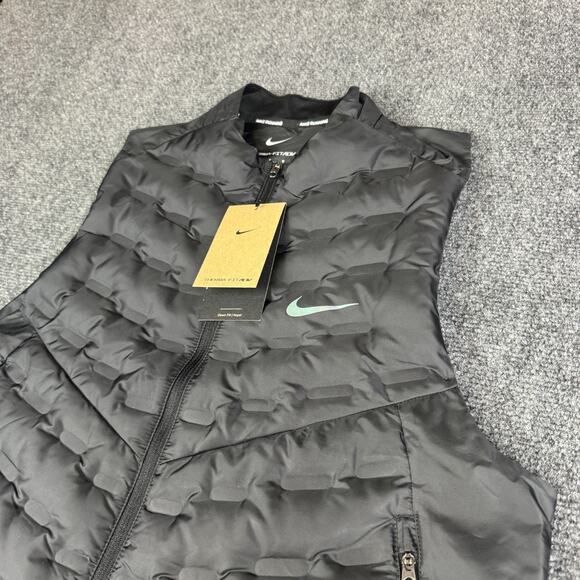 Nike Therma-FIT ADV AeroLoft Mens Size XXL Tall Running Vest Black FB7542-010 - Picture 2 of 10